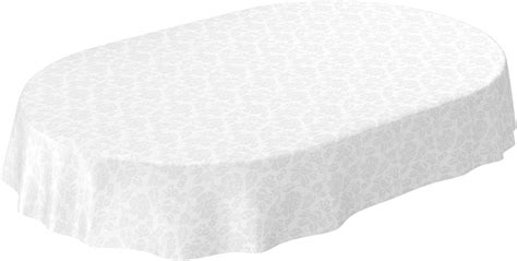 Anro Nappe En Toile Cir E Lavable Motif Floral Uni Blanc Toile