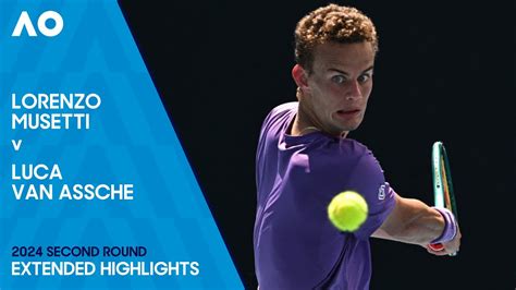 Lorenzo Musetti V Luca Van Assche Extended Highlights Australian Open