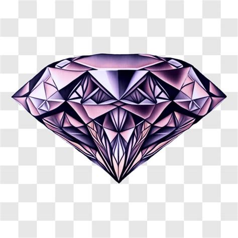 Descarga Diamante Morado Sobre Fondo Negro Proyecto De Arte Diamantes