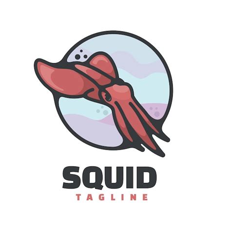 Premium Vector Squid Mascot Logo