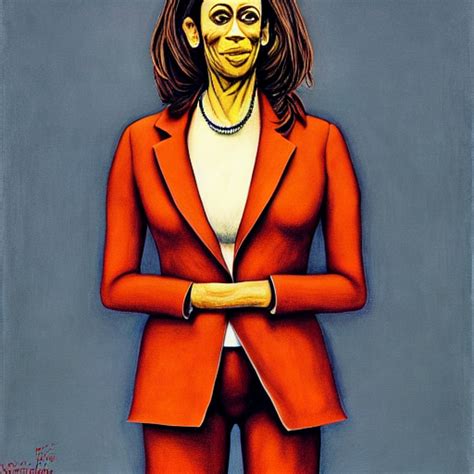 Krea Ai Portrait Of Kamala Harris Wearing Pantsuit By Otto