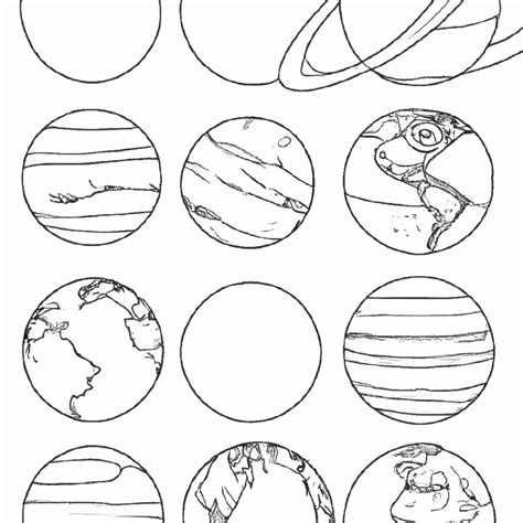 Planetas Desenho Imprimir - Desenhos de Planetas do Sistema Solar para Imprimir e Colorir