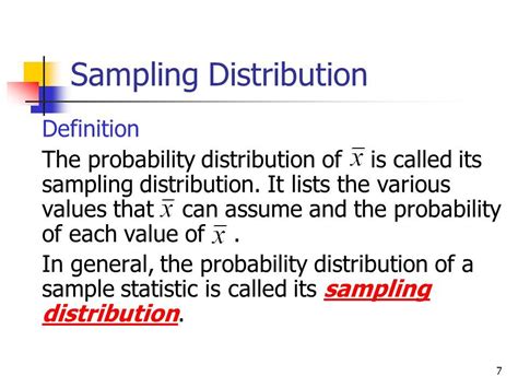 Sampling Distribution In Probability