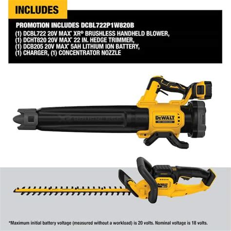 DEWALT 20V MAX 125 MPH 450 CFM Brushless Cordless Battery Powered