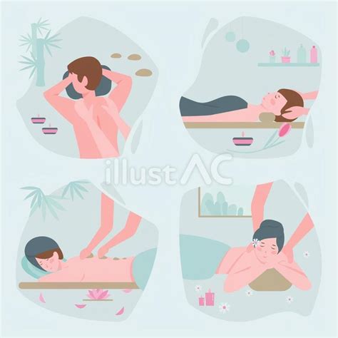 Free Vectors Massage Therapist Illustration Collection