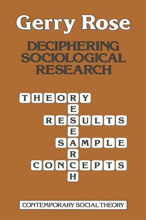 [PDF] Deciphering Sociological Research by Gerry Rose eBook | Perlego