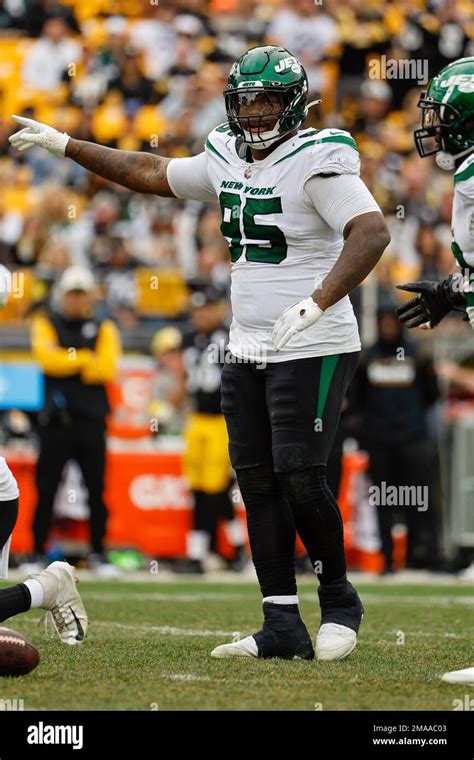 New York Jets Defensive Tackle Quinnen Williams During An Nfl Football