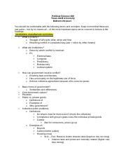 Pols Fulton Exam Study Guide Docx Political Science Texas A