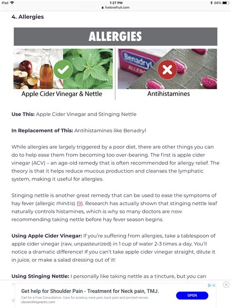 Pin By Catey On Better Ways Apple Cider Cider Allergies