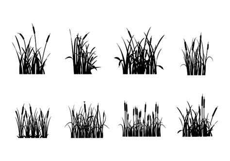 Free Cattails Silhouette Vectors - Download Free Vector Art, Stock ...