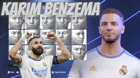 Fifa 22 How To Make Updated Karim Benzema Pro Clubs Look Alike Youtube