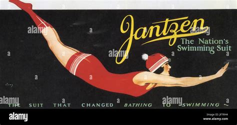 Jantzen Swimwear Advertising About 1920 Stock Photo Alamy