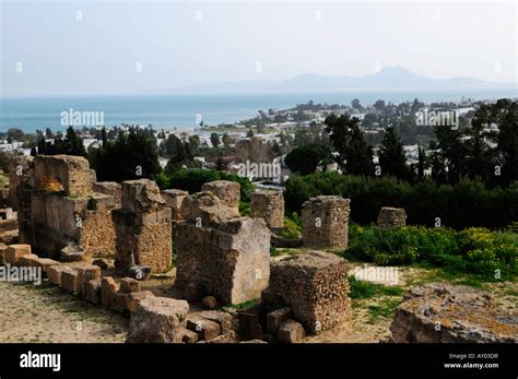 Punic Remains Byrsa Hill Carthage Tunisia Stock Photo Alamy