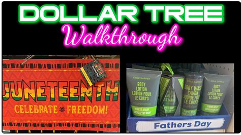 Dollar Tree Walkthrough Juneteenth And Fathers Day Finds 6 8 23 Youtube