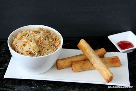 Turkey Lumpia and Vegetable Pancit - Goodie Godmother - A Recipe and ...