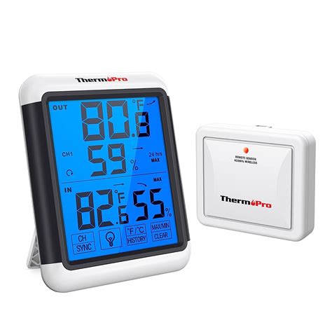 Thermopro Tp Digital Wireless Hygrometer Indoor Outdoor Thermometer