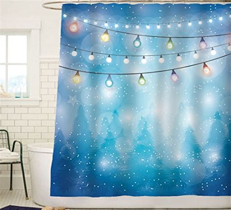 21 Fun Christmas Themed Shower Curtains Deck The Halls And Don T Forget The Bathroom Bargain