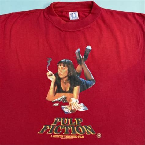 Vintage 1994 Pulp Fiction Movie Uk Promo T Shirt Tee 90s Xl Quentin