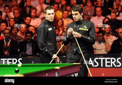 Mark Selby Ronnie Osullivan Masters Final Wembley Arena Hi Res Stock