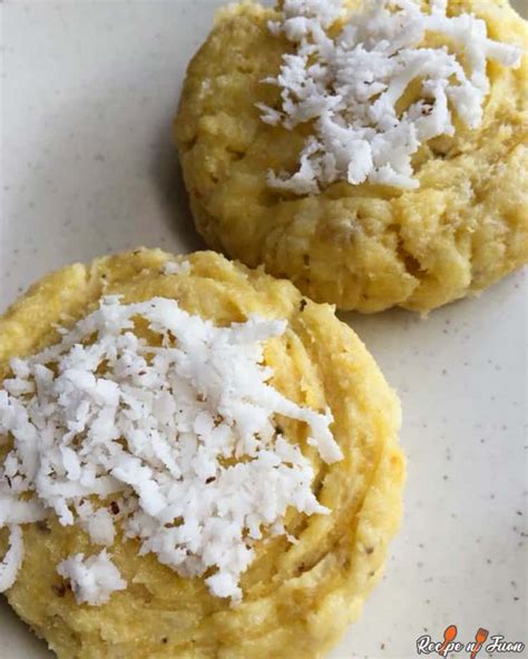 Nilupak Recipe Mashed Cassava With Coconut Great For Merienda