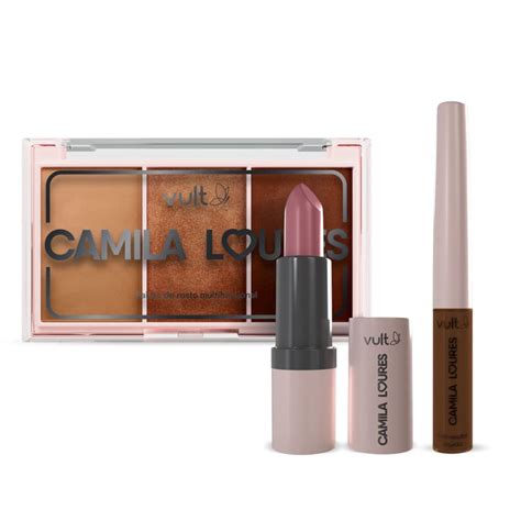 Combo Camila Loures Delineador Líquido 3g Batom Matte Velvet 3 8g