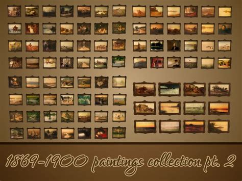 Paintings Collection Pt Vintage Simstress Sims