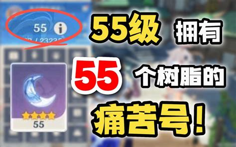 【原神】55级痛苦号，树脂光看不用，顶级折磨！ 哔哩哔哩