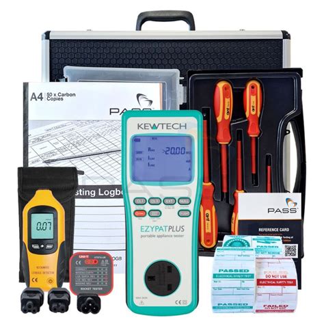 Kewtech Ezypat Plus Pat Tester Pat Essentials Kit Bundle