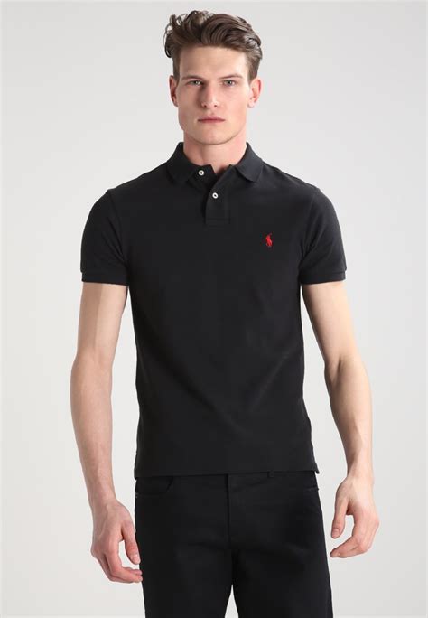 Polo Ralph Lauren Slim Fit Polo Shirt Black Zalando Ie