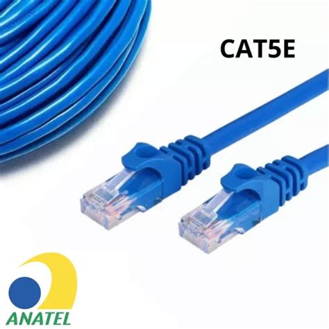 Cabo De Rede 5 Metros Lan Internet Crimpado Rj45 Cat5e Azul MercadoLivre