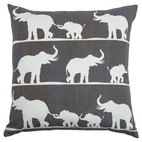 Elephant Pillow Elephant Throw Pillow Elephant Pillow Embroidered