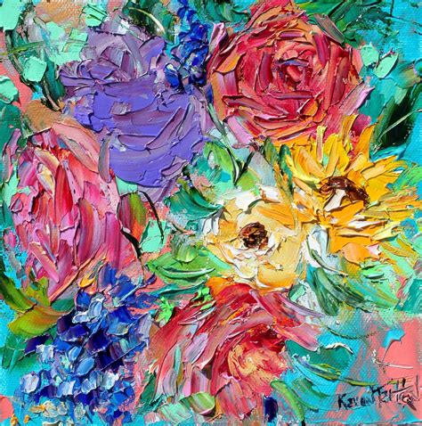 Impressionist Oil Paintings Of Flowers - FLOWERS BHQ