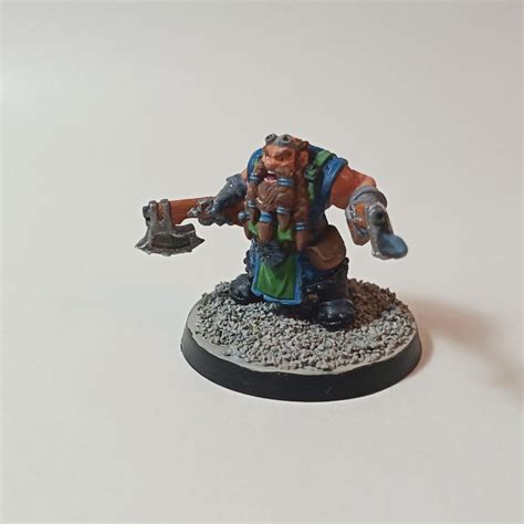 3d Print Of Grangir Thunderclap Dwarf Gunner 32mm Dnd By Hrtz