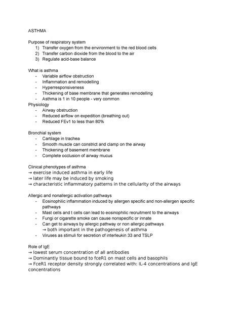 Thunderstorm Asthma Module Asthma Purpose Of Respiratory System