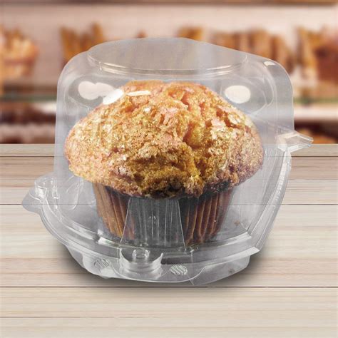 Clear Hinged Count Jumbo Cupcake Container Cs Off