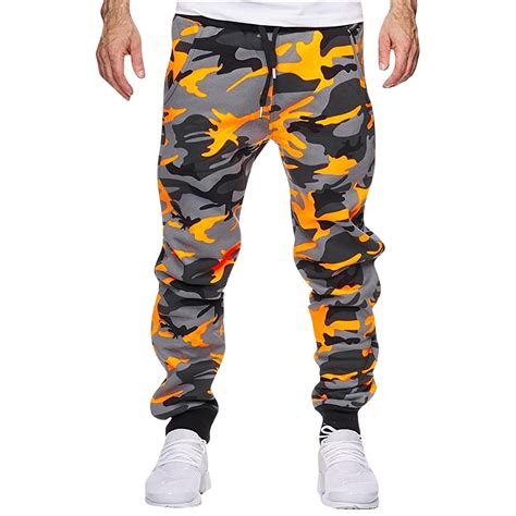 Mitankcoo Men's Camouflage Camo Print Cargo Pants Military Army Camo ...