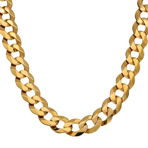 Mens 9ct Yellow Gold 23 Curb Chain Miltons Diamonds