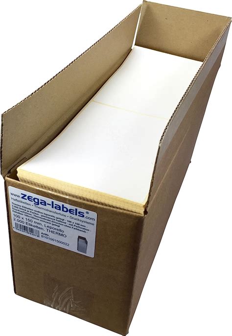 Zega Labels Thermo Etiketten Endlos Leporello Gelegt 100 X 150 Mm 2