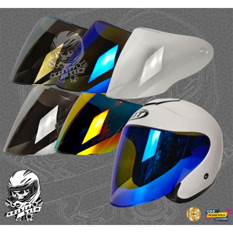 Glass Helmet Flat Visor Kyt Kyoto Ink Dinamic Pnp Shopee Malaysia