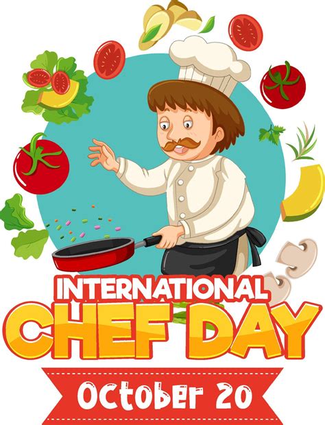 International Chef Day Poster Design 12668485 Vector Art At Vecteezy