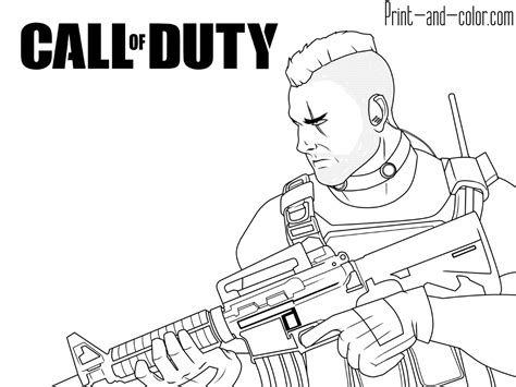 Call of duty coloring pages | Print and Color.com