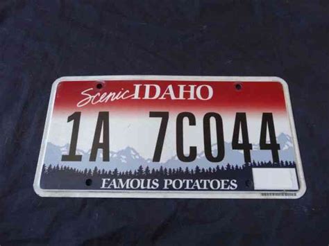 2010 Idaho #1A-7C044 Famous Potatoes License Plate*