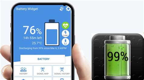 Battery Widget and Signal Finder - Gctek