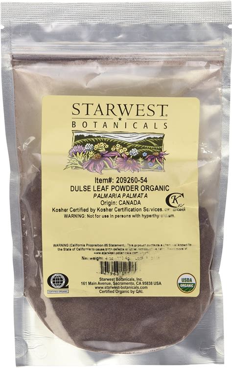 Amazon Starwest Botanicals Organic Dulse Leaf Powder Oz