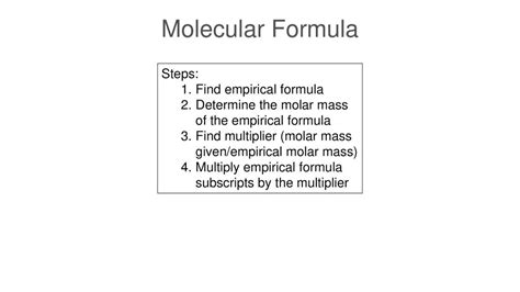 Mass Relationships In Chemical Formulas Ppt Download