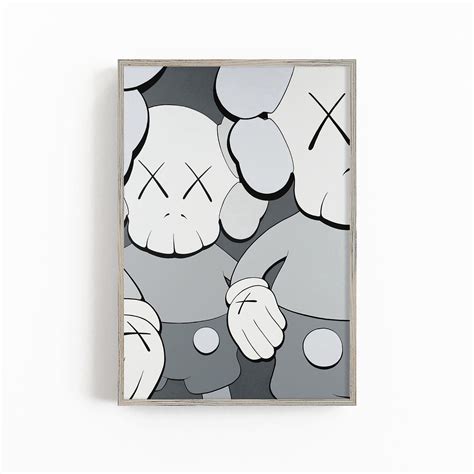 Companion Kaws Art Print Kaws Art Poster Kaws wall art | Etsy