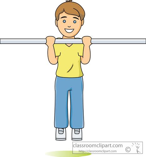 Fitness And Exercise Clipart Exerciseboypullups Classroom Clipart