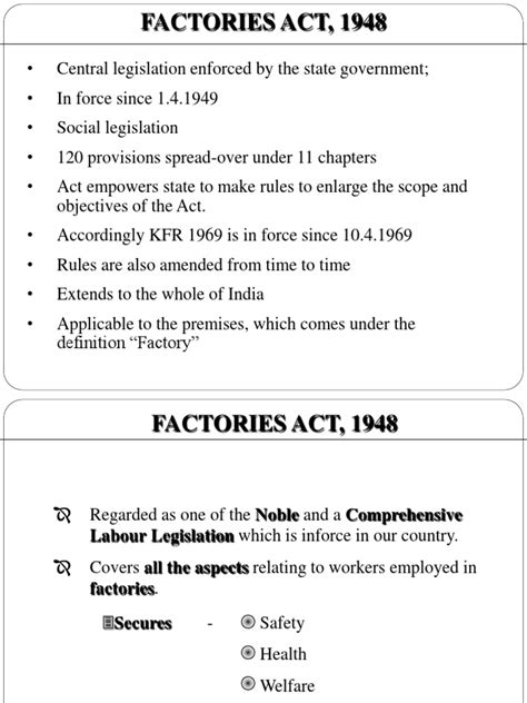 Factories Act 1948 Pdf Employment Overtime