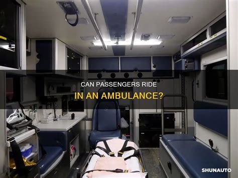 Can Passengers Ride In An Ambulance Shunauto