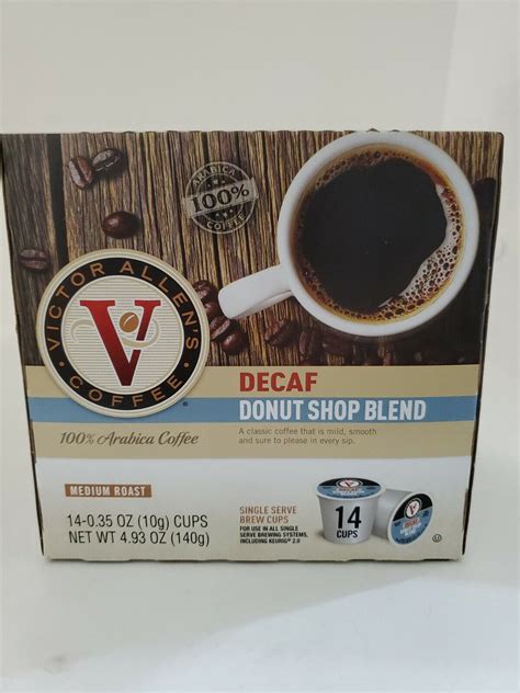 Decaf Coffee Donut Shop Blend 42 K Cups Medium Roast Victor Allen Keurig For Sale Online Ebay